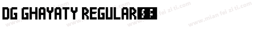DG Ghayaty Regular字体下载字体转换